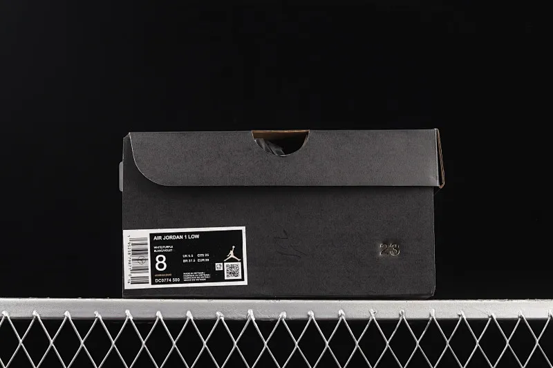 All categories Air Jordan Jordan series basketball shoes Air Jordan 1 Low Air Jordan AJ1 Low AJ1 Joe 1 white and purple low-top cultural leisure sports basketball shoes DC0774-500
